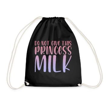 Ne donnez pas de lait à cette princesse - Sac de sport léger - noir - Devant