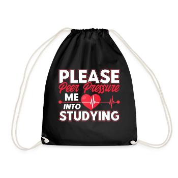 Study Medical Training Pre-Clinic Gift - Drawstring Bag - black - Front