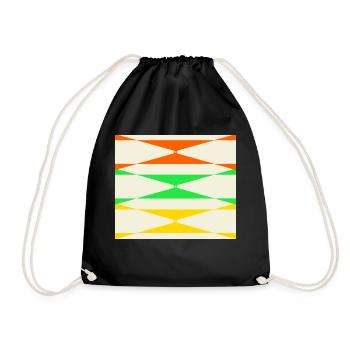 Color corner - Drawstring Bag - black - Front