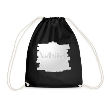 Blanc - Sac de sport léger - noir - Devant