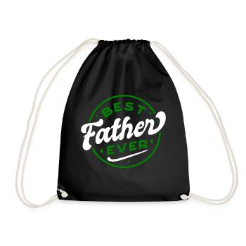Best Father ever - Drawstring Bag - black - Front