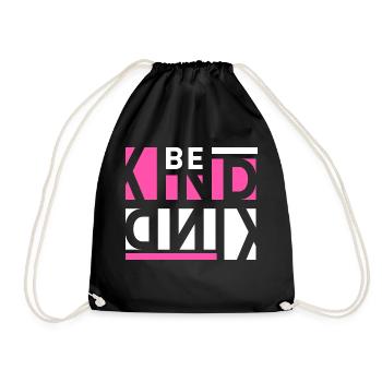 Be Kind - Drawstring Bag - black - Front
