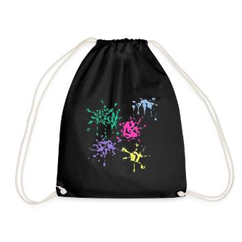 Taches de couleur - Sac de sport léger - noir - Devant