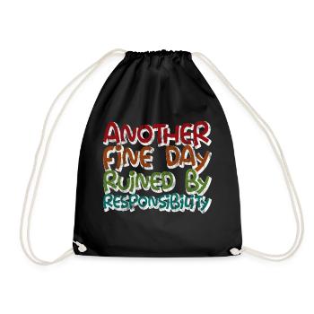 Un autre beau jour gâché par la responsabilité 3 - Sac de sport léger - noir - Devant