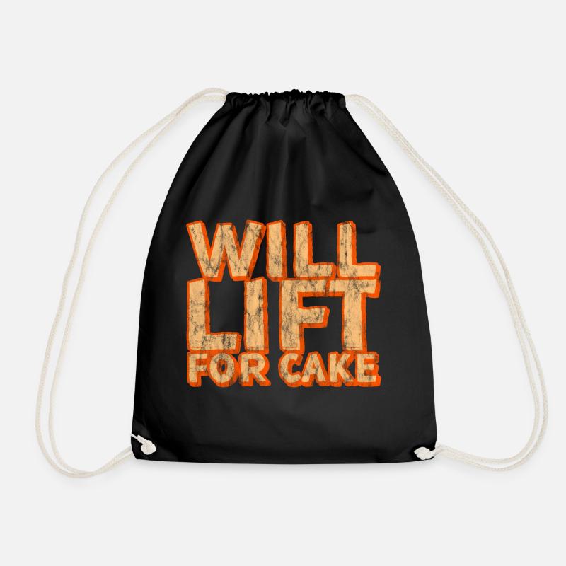 Will Lift For Cake 3 - Turnbeutel - Schwarz