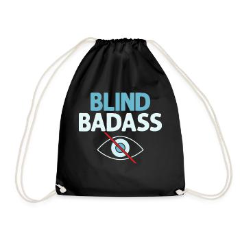 Aveugle Badass Cécité Points Braille - Sac de sport léger - noir - Devant