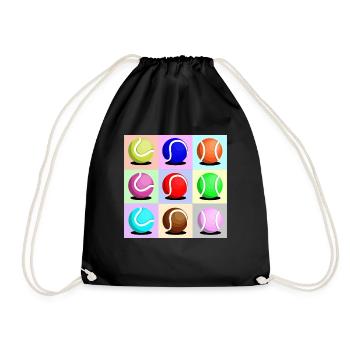 Padel - Cadeau pour joueurs et joueuses de padel - Sac de sport léger - noir - Devant