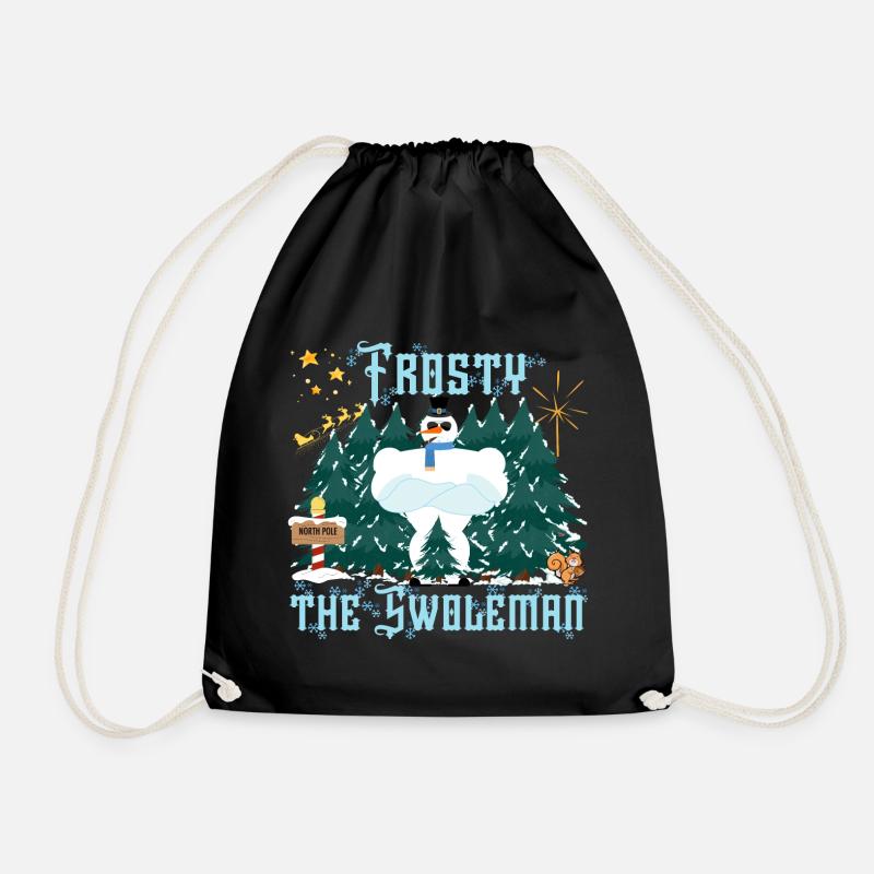 Frosty The Swoleman - Turnbeutel - Schwarz