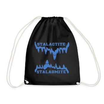 Kawaii stalactite - Drawstring Bag - black - Front