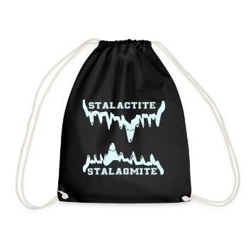 STALACTITE / STALACMITE / KAWAII - Drawstring Bag - black - Front