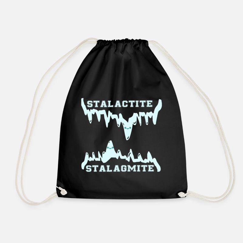 STALACTITE / STALACMITE / KAWAII - Drawstring Bag - black