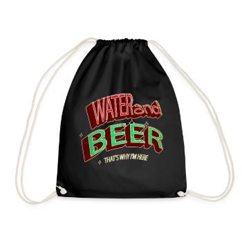 alcoholic booze swim dad tshirts swim team tshirts - Turnbeutel - Schwarz - Vorne