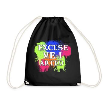 Excusez-moi, j’ai Arted 10 - Sac de sport léger - noir - Devant