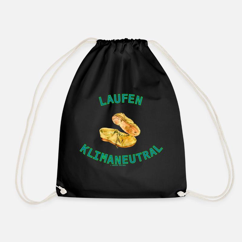 LAUFEN KLIMANEUTRAL - Turnbeutel - Schwarz