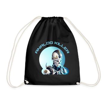 Skeletal Head - ANALOG KILLER - Drawstring Bag - black - Front