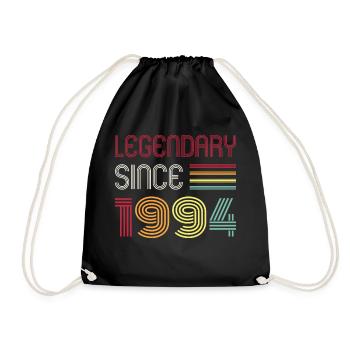 Birthday Legendary Since 1994 - Drawstring Bag - black - Front