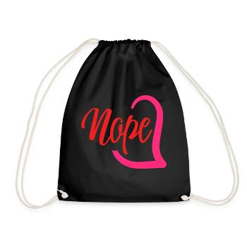 Nope - Turnbeutel - Schwarz - Vorne