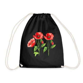 Fleur - Sac de sport léger - noir - Devant
