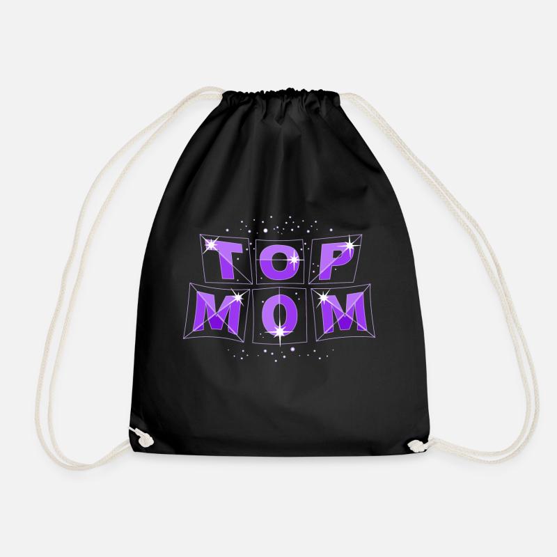 top mom purple spacy - Turnbeutel - Schwarz