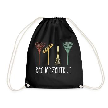 Gardener Gift Idea Rechenzentrum Hobbygardener - Turnbeutel - Schwarz - Vorne