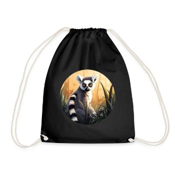 Lémurien - Sac de sport léger - noir - Devant