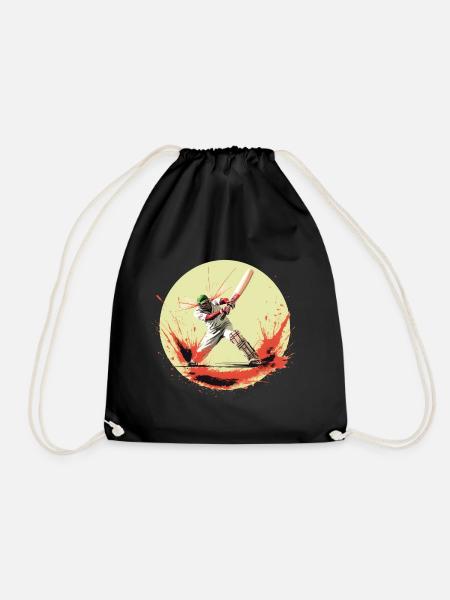 Cricket - Drawstring Bag - black