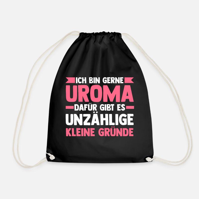 Urgroßmutter Uroma - Turnbeutel - Schwarz