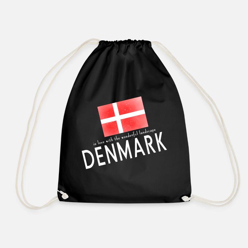 Dänemark Danmark - Turnbeutel - Schwarz