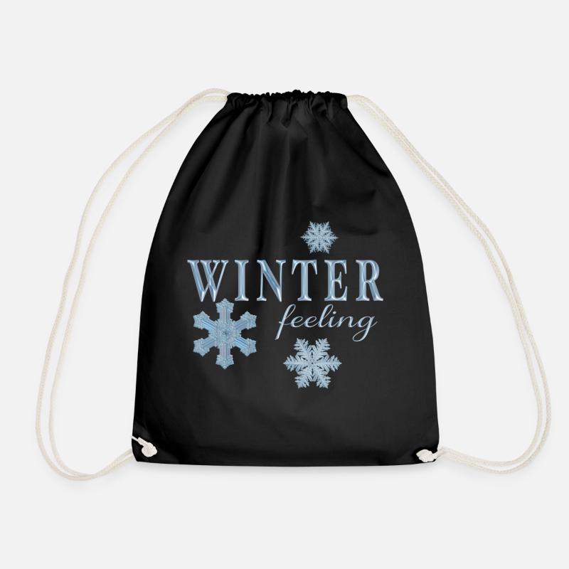 winter feeling - Turnbeutel - Schwarz
