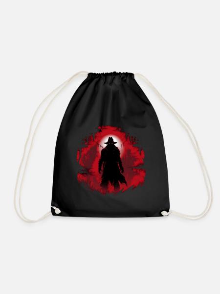 Halloween, unheimlicher Mann - Turnbeutel - Schwarz