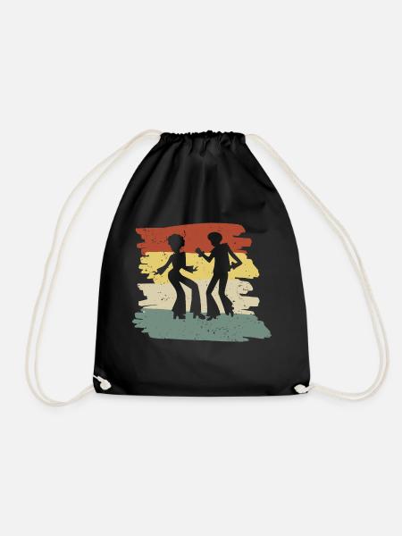 70s Disco Dancer Retro - Turnbeutel - Schwarz
