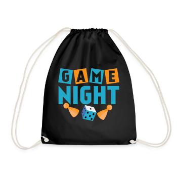 Soirée de jeu Joueur de table Nerd Gamer - Sac de sport léger - noir - Devant