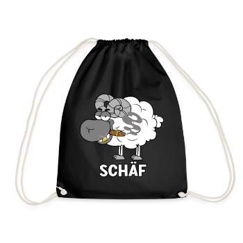 Schäf - Turnbeutel - Schwarz - Vorne