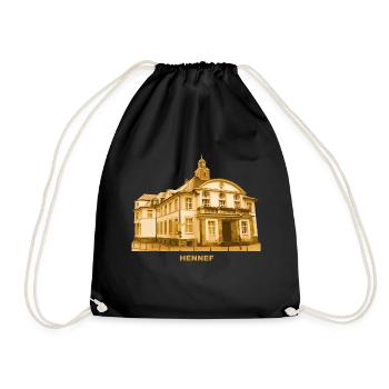 Hennef, Sieg, Hôtel de ville, Rhin, Rhénanie-du-Nord-Westphalie - Sac de sport léger - noir - Devant