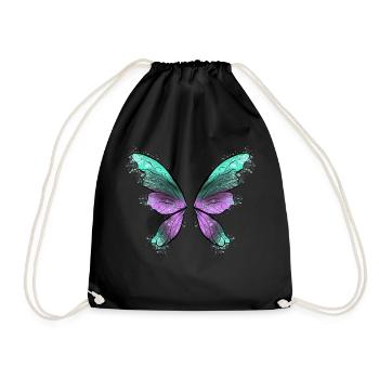 Fairy Wings - Drawstring Bag - black - Front