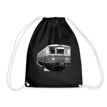 S-Bahn Berlin Railcar Railway Oldtimer - Drawstring Bag - black - Front