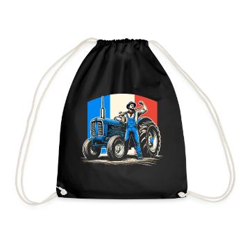 Agriculteur français en colère - Sac de sport léger - noir - Devant