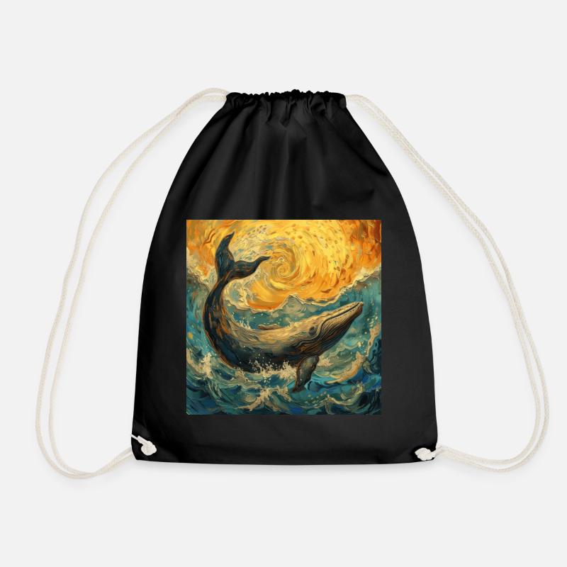 Wal Fisch Van Gogh - Turnbeutel - Schwarz