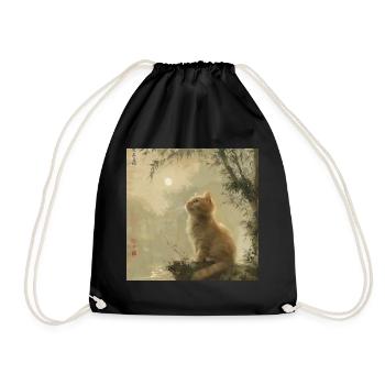 Chat, Motif De Chat - Sac de sport léger - noir - Devant