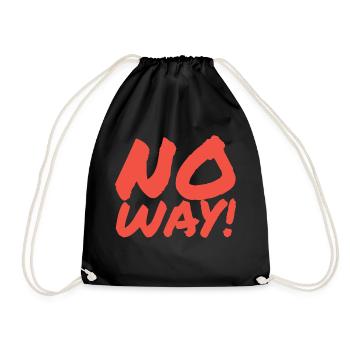 No way! - Drawstring Bag - black - Front