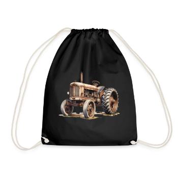 There are also collector's items for tractors - Drawstring Bag - black - Front