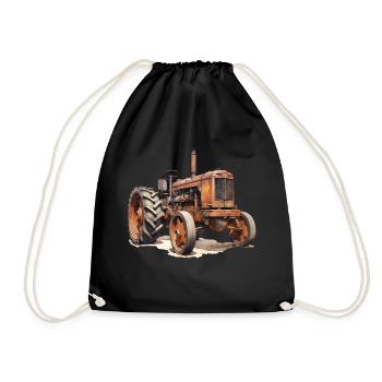 Histoire de la technologie dans les tracteurs - Sac de sport léger - noir - Devant
