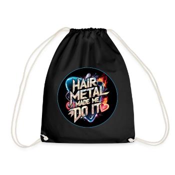 Hair Metal - Drawstring Bag - black - Front