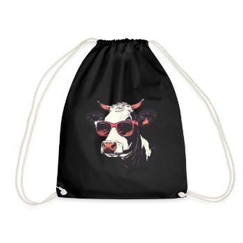 Lunettes de soleil vache - Sac de sport léger - noir - Devant