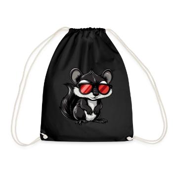 Skunk Lunettes de soleil Cadeau - Sac de sport léger - noir - Devant