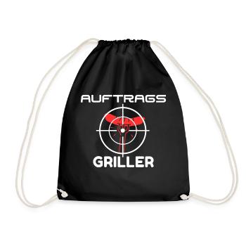 Contract Griller T-shirt BBQ drôle - Sac de sport léger - noir - Devant