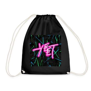 YEET Neon Graffiti Reloaded - Turnbeutel - Schwarz - Vorne