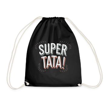 Super tata - Sac de sport léger - noir - Devant