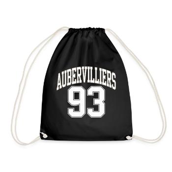 Aubervilliers 93 - Sac de sport léger - noir - Devant