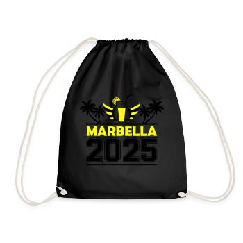 Marbella 2025 - Drawstring Bag - black - Front
